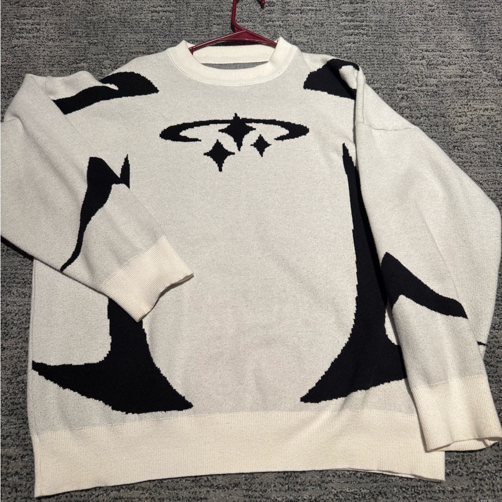 Stylish Black and White Sweater